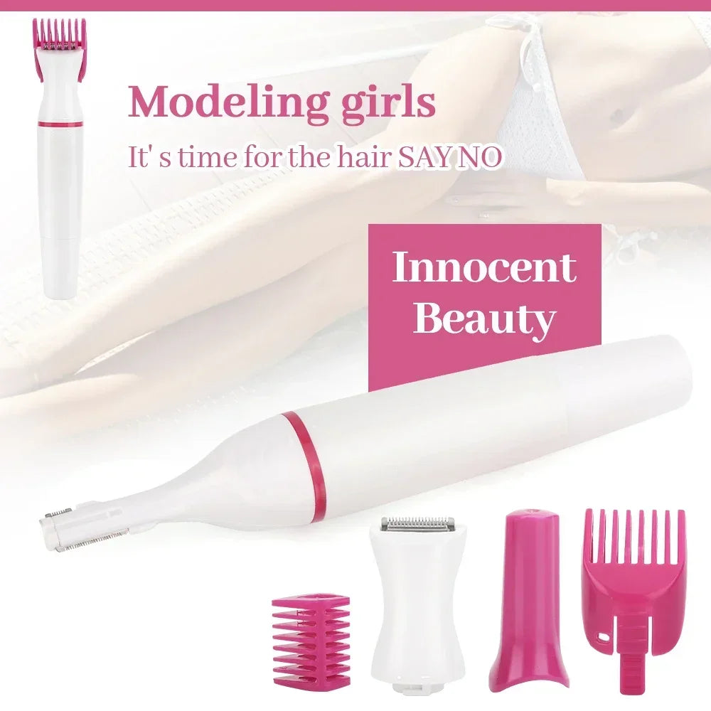 Epilator Electric Multifuncțional 5-în-1 pentru Femei – Precizie, Fără Iritații, Rezistent la Apă